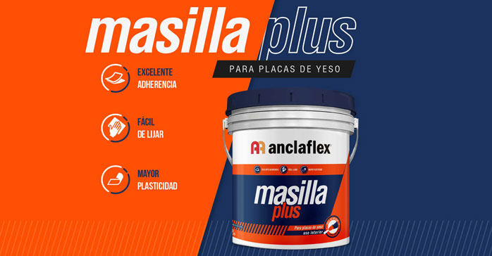 Masilla Plus de Anclaflex, una solución ideal para acabados en tabiques y cielorrasos